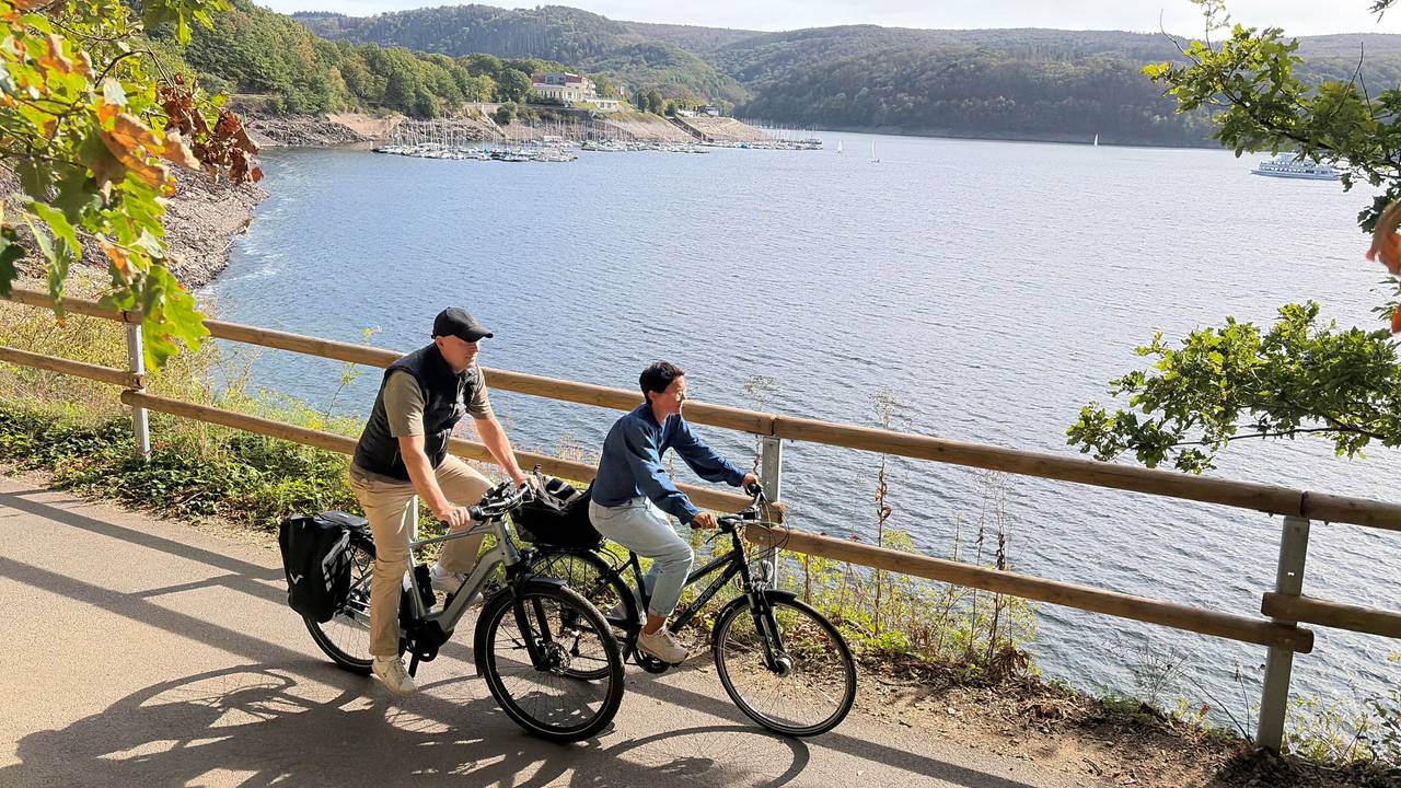 Recherchereise Rureifel
Radfahren am Rursee
