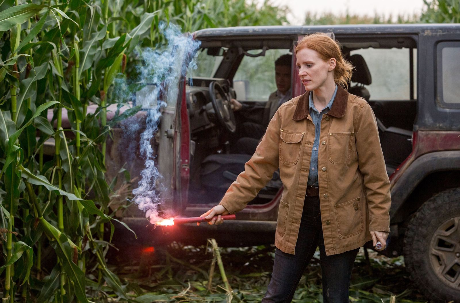 Unten auf der Erde kämpft Coopers Tochter Murphy (Jessica Chastain) ums Überleben.  (Bild: © 2014 Warner Bros./Paramount Pictures/Alle Rechte vorbehalten )