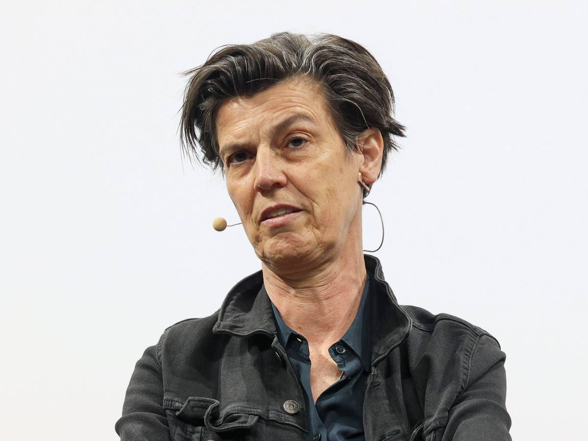 Bei der lit.Cologne Spezial sprach Carolin Emcke über ihr neues Buch „Was zählt ein Mensch?“. Das Foto zeigt die Autorin im Mai bei der Digitalmesse Re:publica in Berlin.
