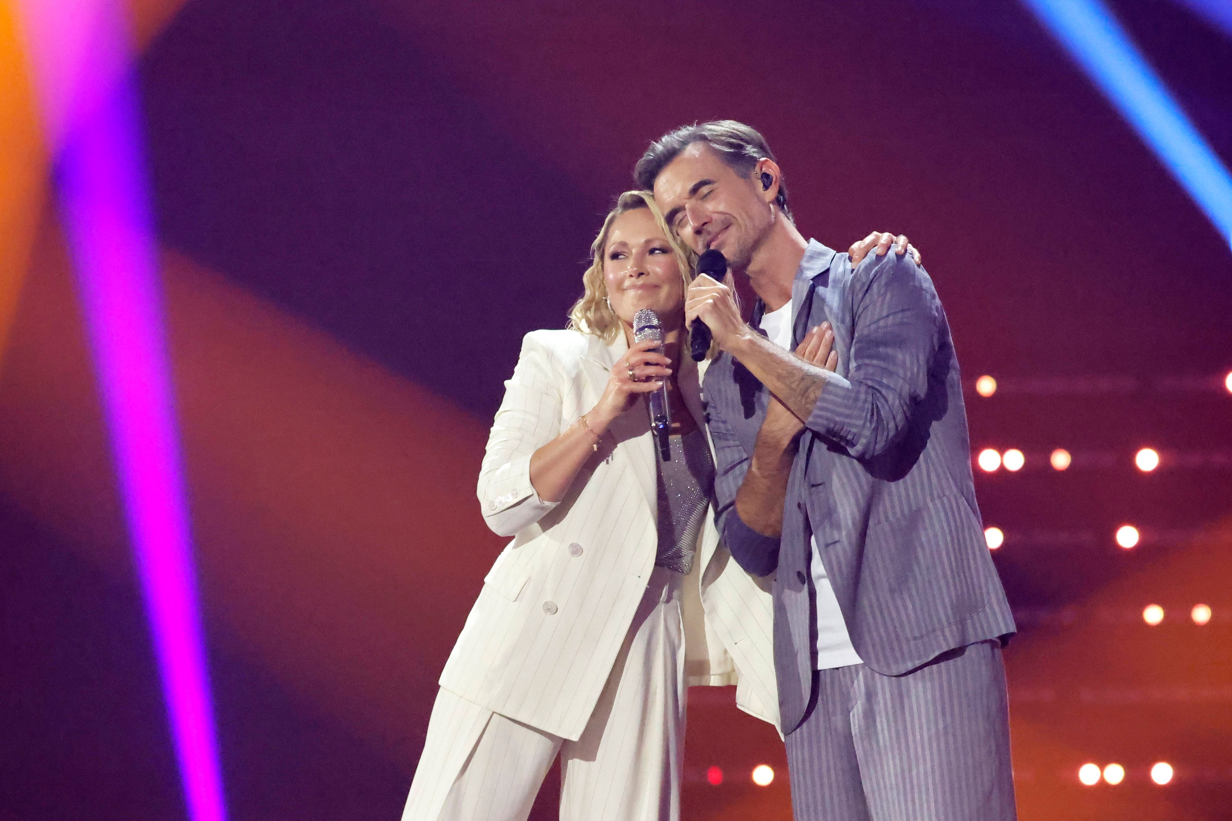 Sängerin Helene Fischer und Moderator Florian Silbereisen beim Schlagerbooom.