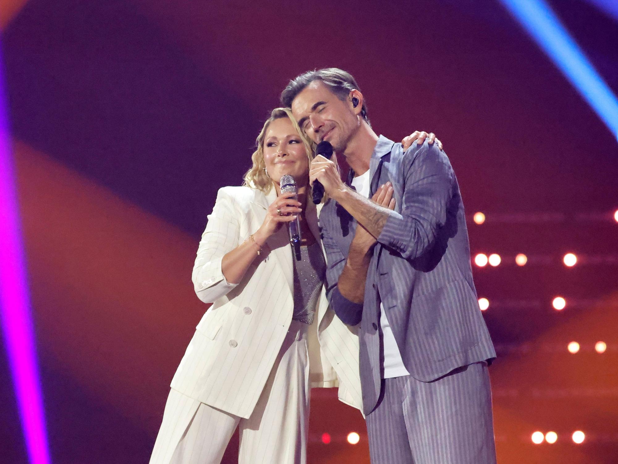 Sängerin Helene Fischer und Moderator Florian Silbereisen beim Schlagerbooom.