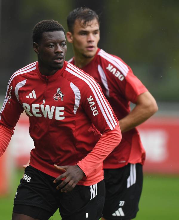 Thijs Dallings und Ragnar Ache im FC-Training.