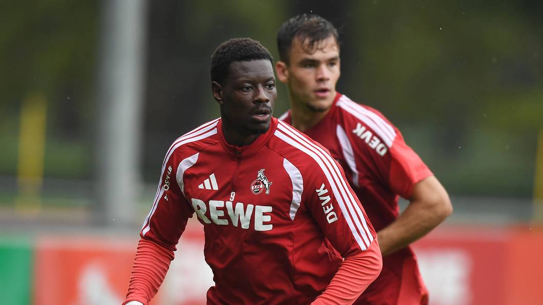 Thijs Dallings und Ragnar Ache im FC-Training.