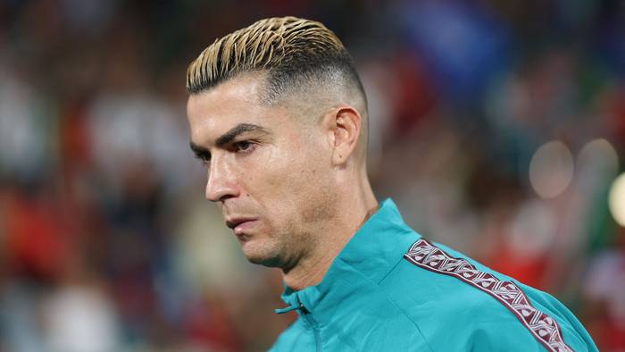 Cristiano Ronaldo mit angesäuerter Miene.