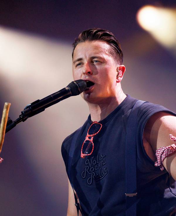 Sänger Andreas Gabalier live bei einem Konzert