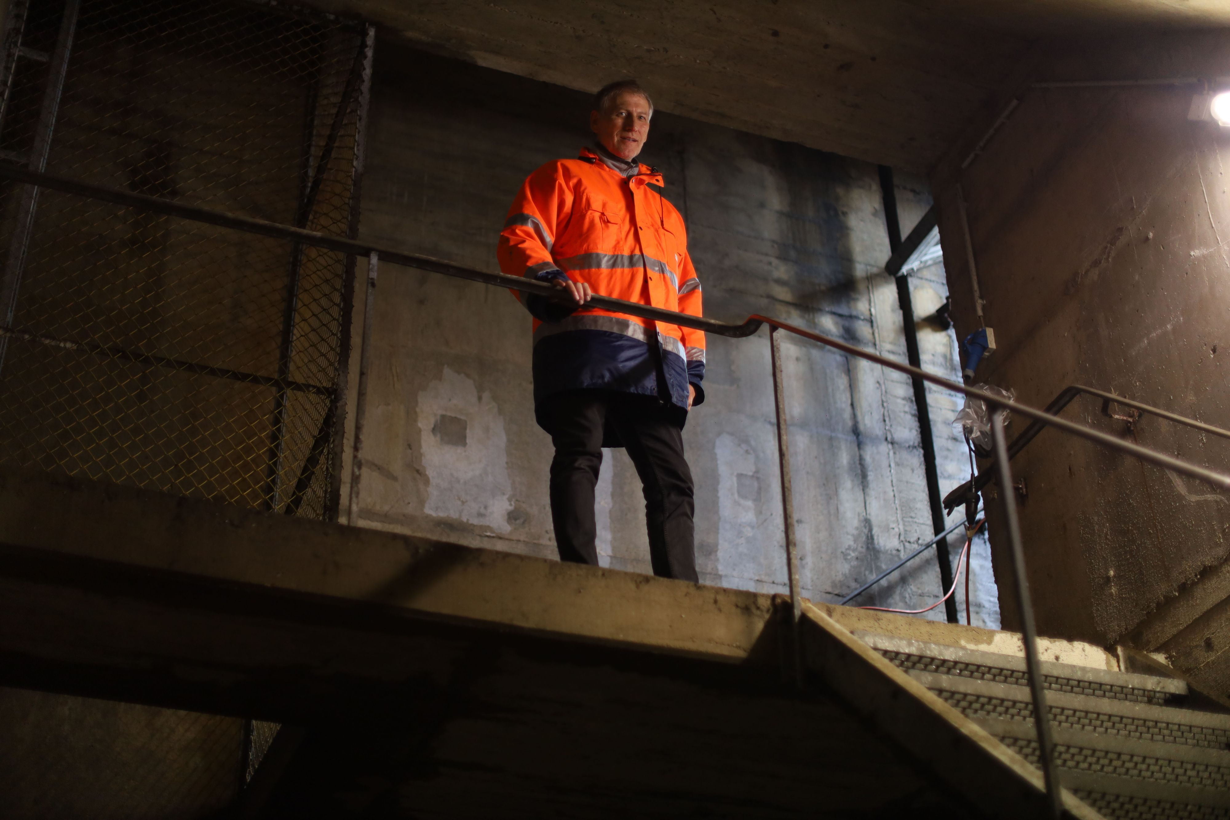 08.10.2026, Köln: Begehung U-Bahntunnel mit Uwe Grimsehl von der KVB. Foto: Arton Krasniqi