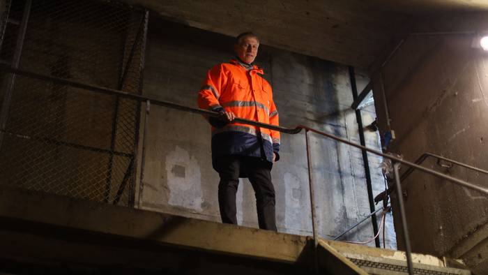 08.10.2026, Köln: Begehung U-Bahntunnel mit Uwe Grimsehl von der KVB. Foto: Arton Krasniqi