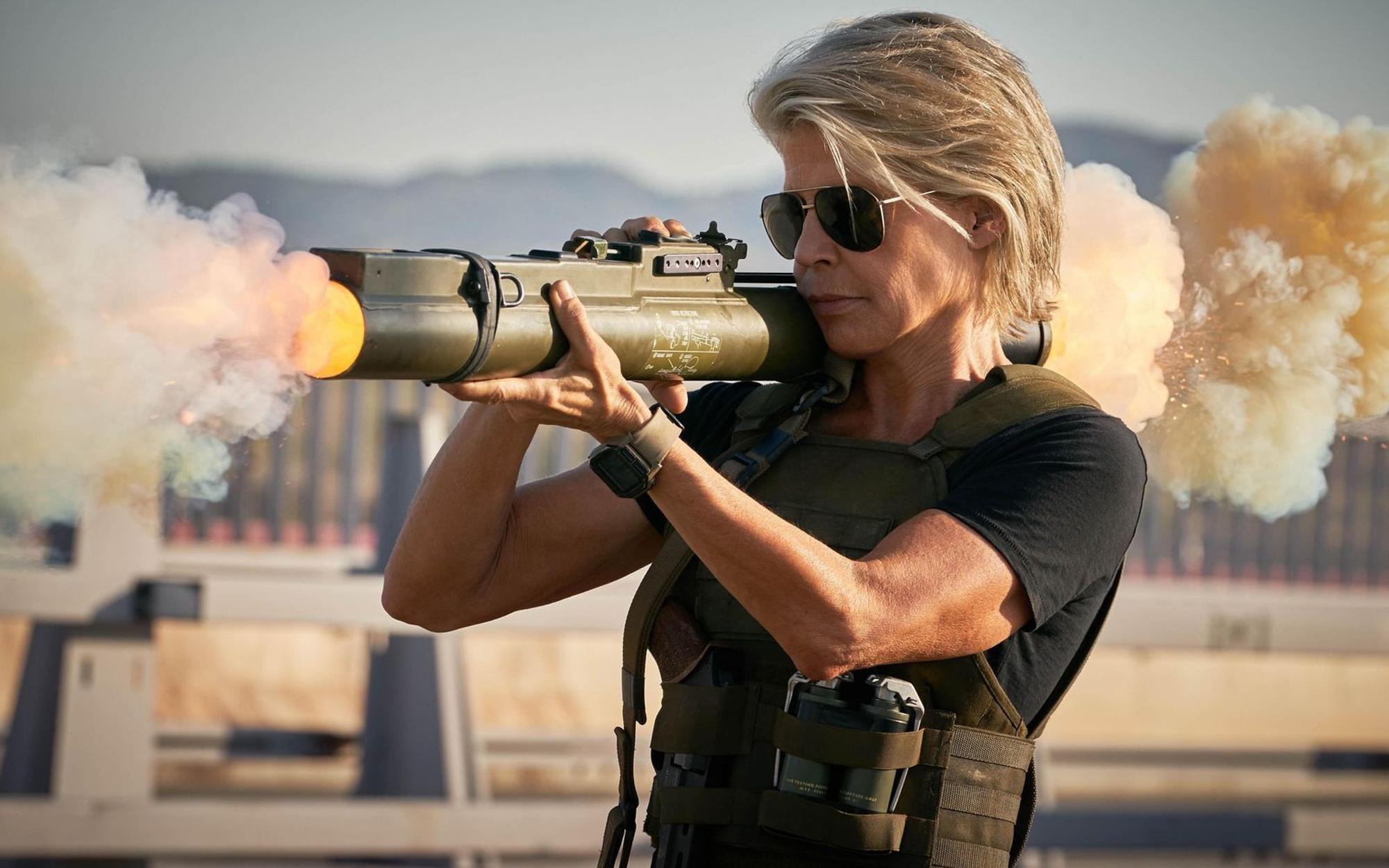Sarah Connor (Linda Hamilton) ist so schlagkräftig wie eh und je. (Bild: 2019 Skydance Productions, LLC, Paramount Pictures Corporation and Twentieth Century Fox Film Corporation. All rights reserved. / Kerry Brown)