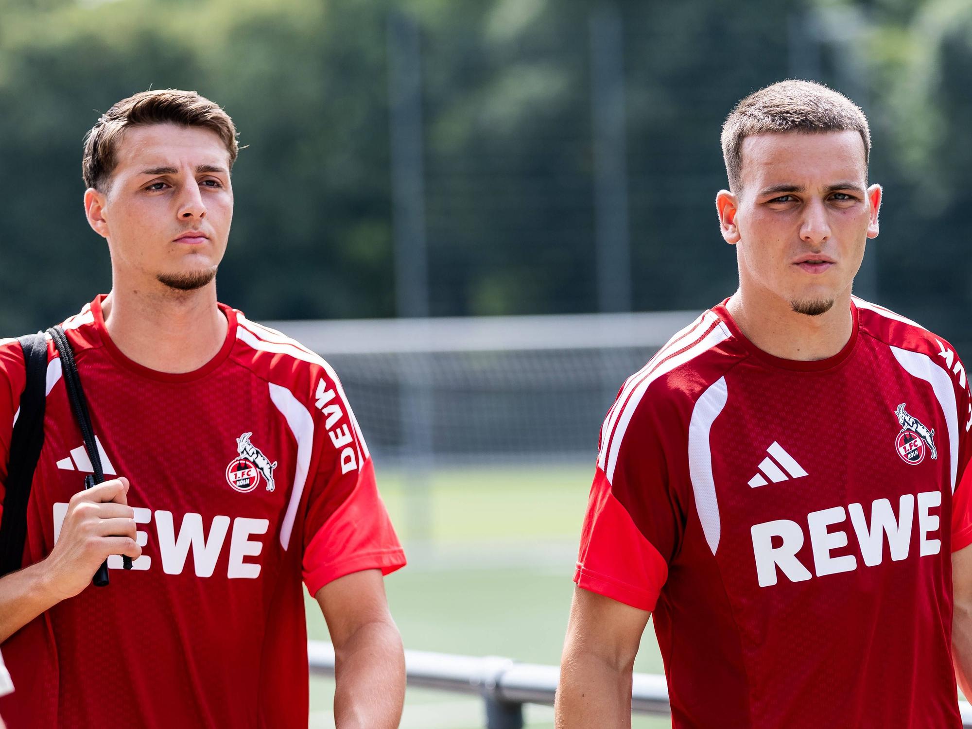 Malek El Mala und Said El Mala vor einer Trainingseinheit.