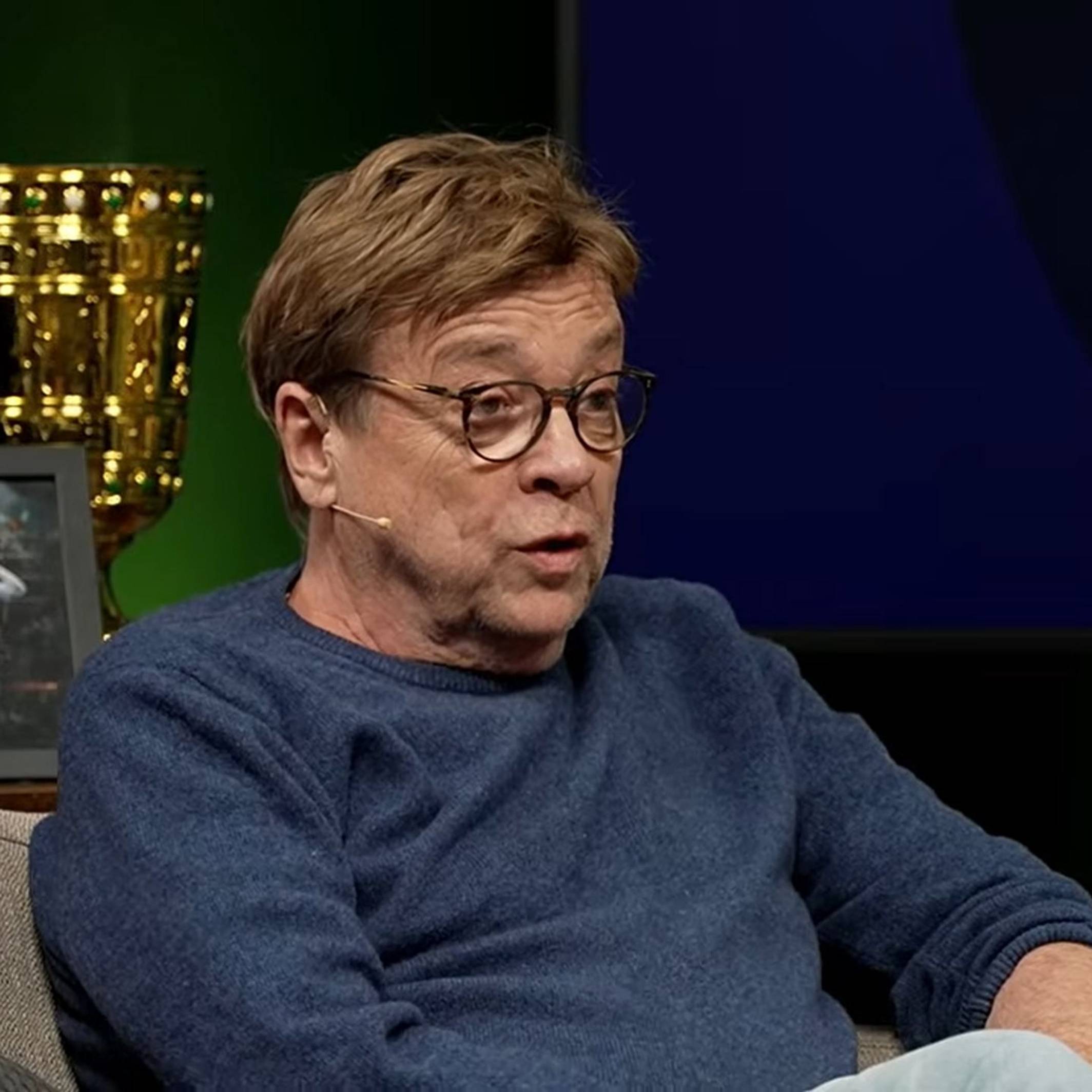 Zu Gast im TV-Studio: Béla Réthy.