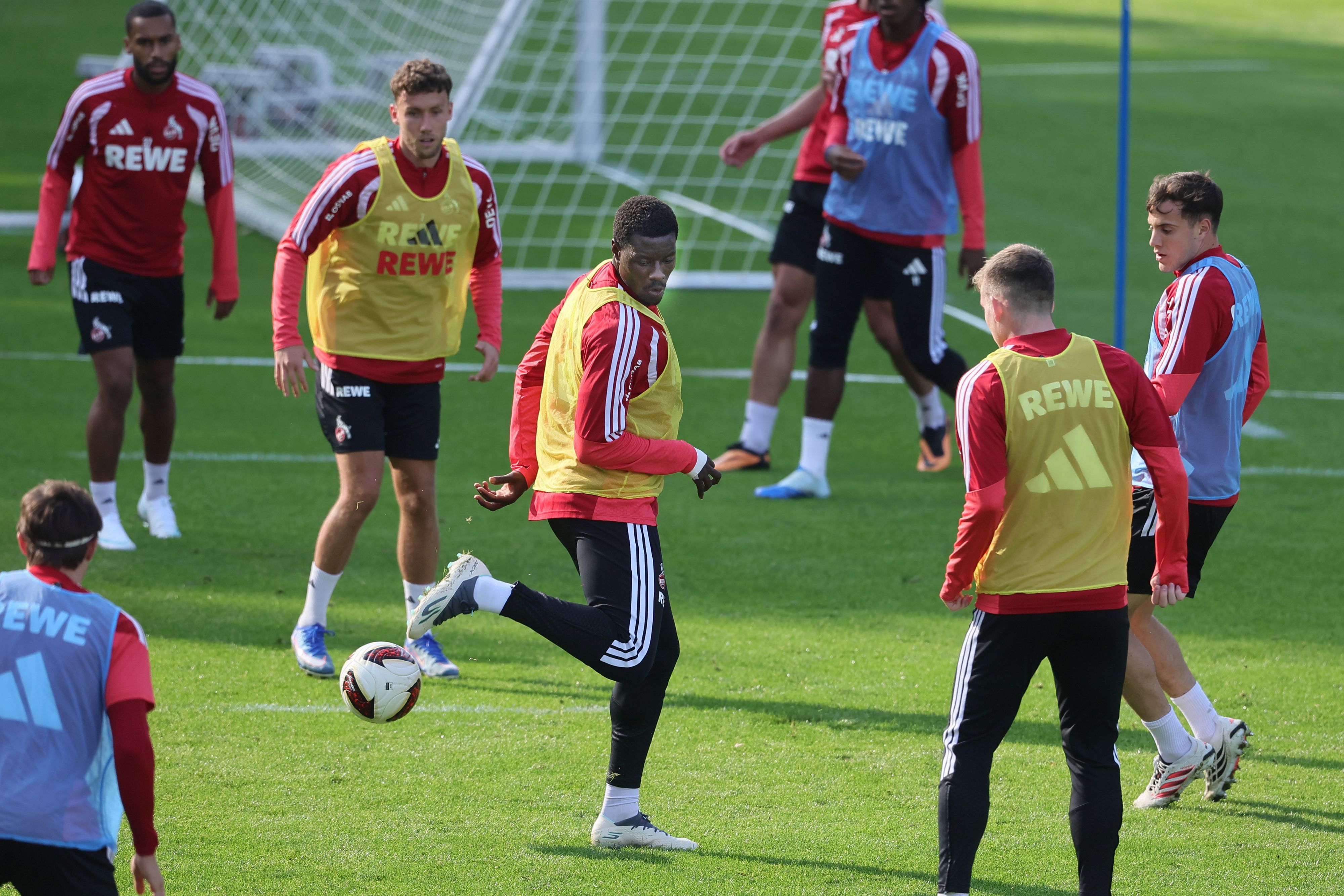Übung im Training des 1. FC Köln.