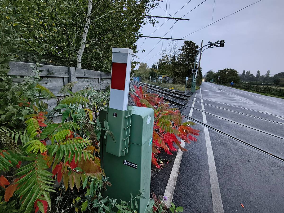 Kölns kürzeste Schranke in der „Simonskaul“ in Weidenpesch