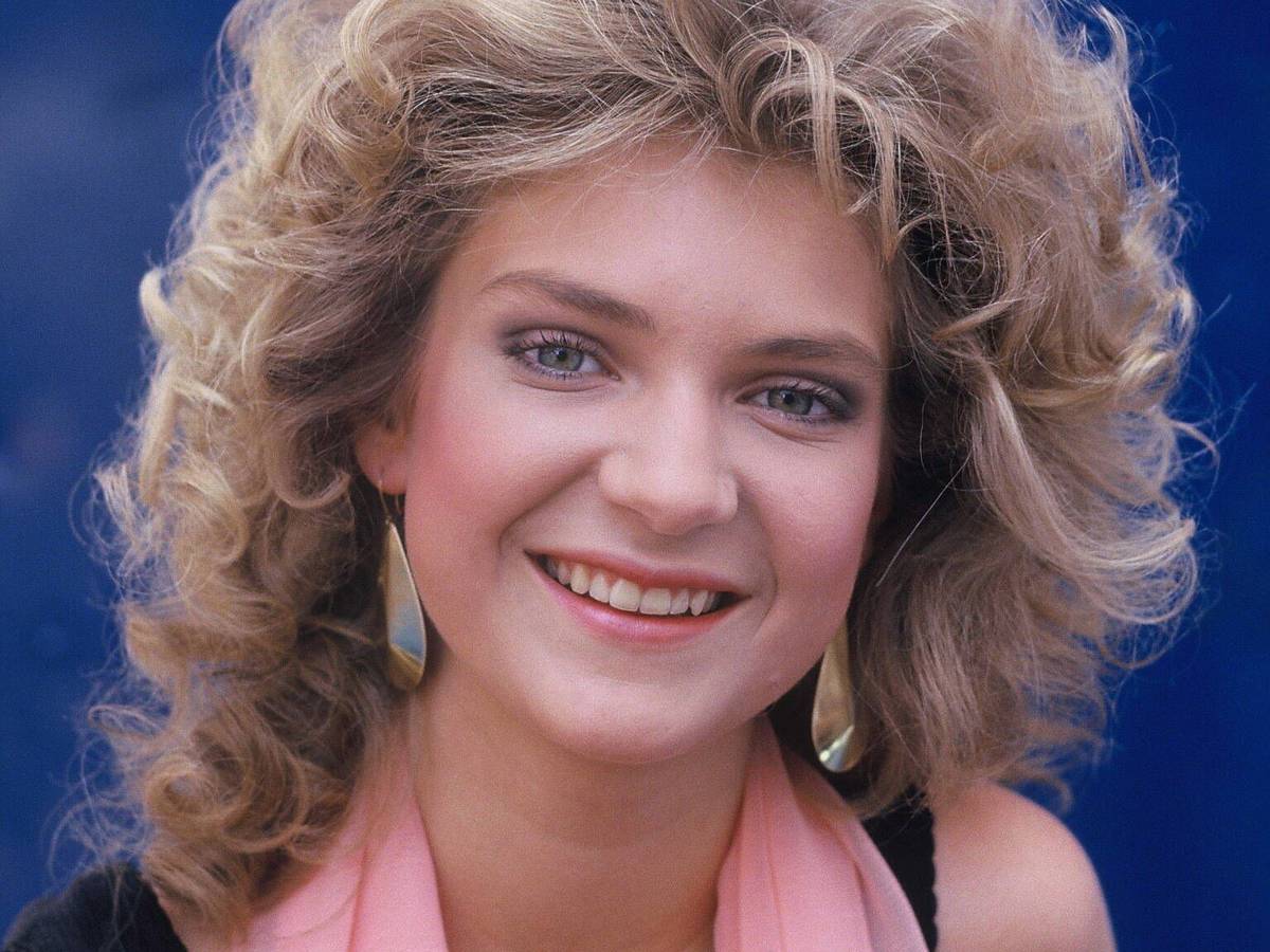 Die Schlagersängerin Tanja Jonak bei einem Auftritt 1987.