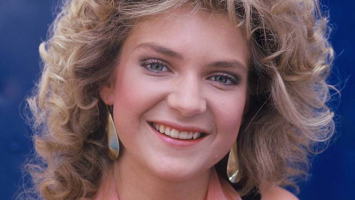 Die Schlagersängerin Tanja Jonak bei einem Auftritt 1987.