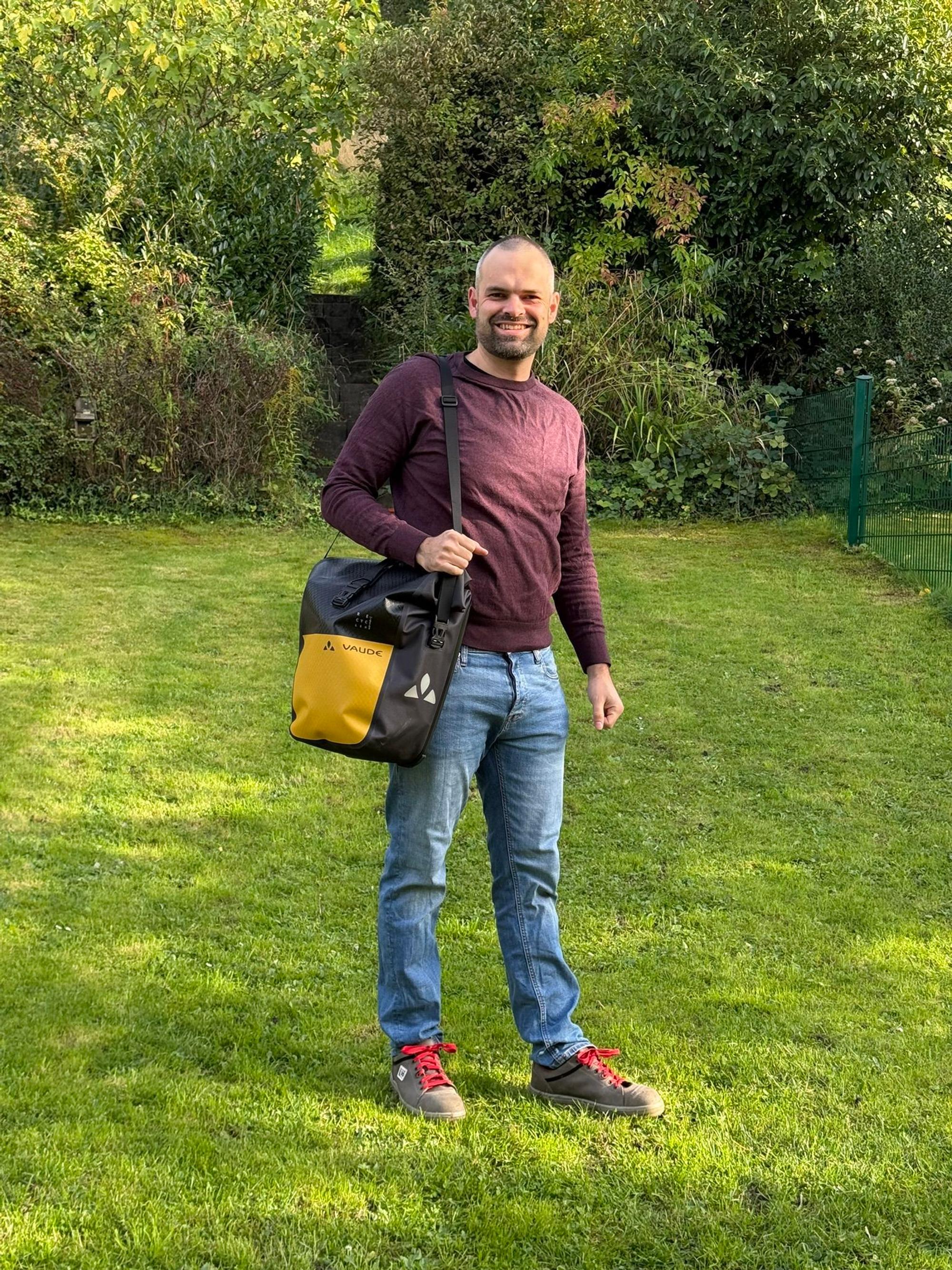 Die Tasche im Einsatz.