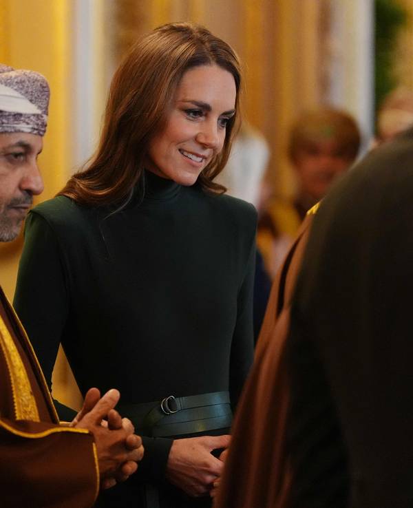 Prinzessin Kate empfing im Rahmen des Staatsbesuchs von Omans Sultan Haitham bin Tariq Al Said zu einem offiziellen Termin.