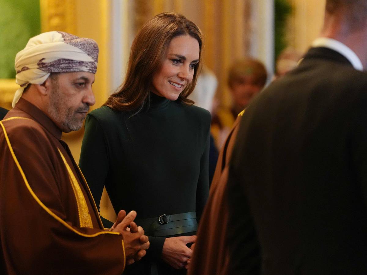 Prinzessin Kate empfing im Rahmen des Staatsbesuchs von Omans Sultan Haitham bin Tariq Al Said zu einem offiziellen Termin.