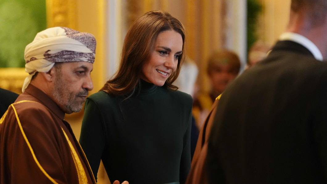Prinzessin Kate empfing im Rahmen des Staatsbesuchs von Omans Sultan Haitham bin Tariq Al Said zu einem offiziellen Termin.