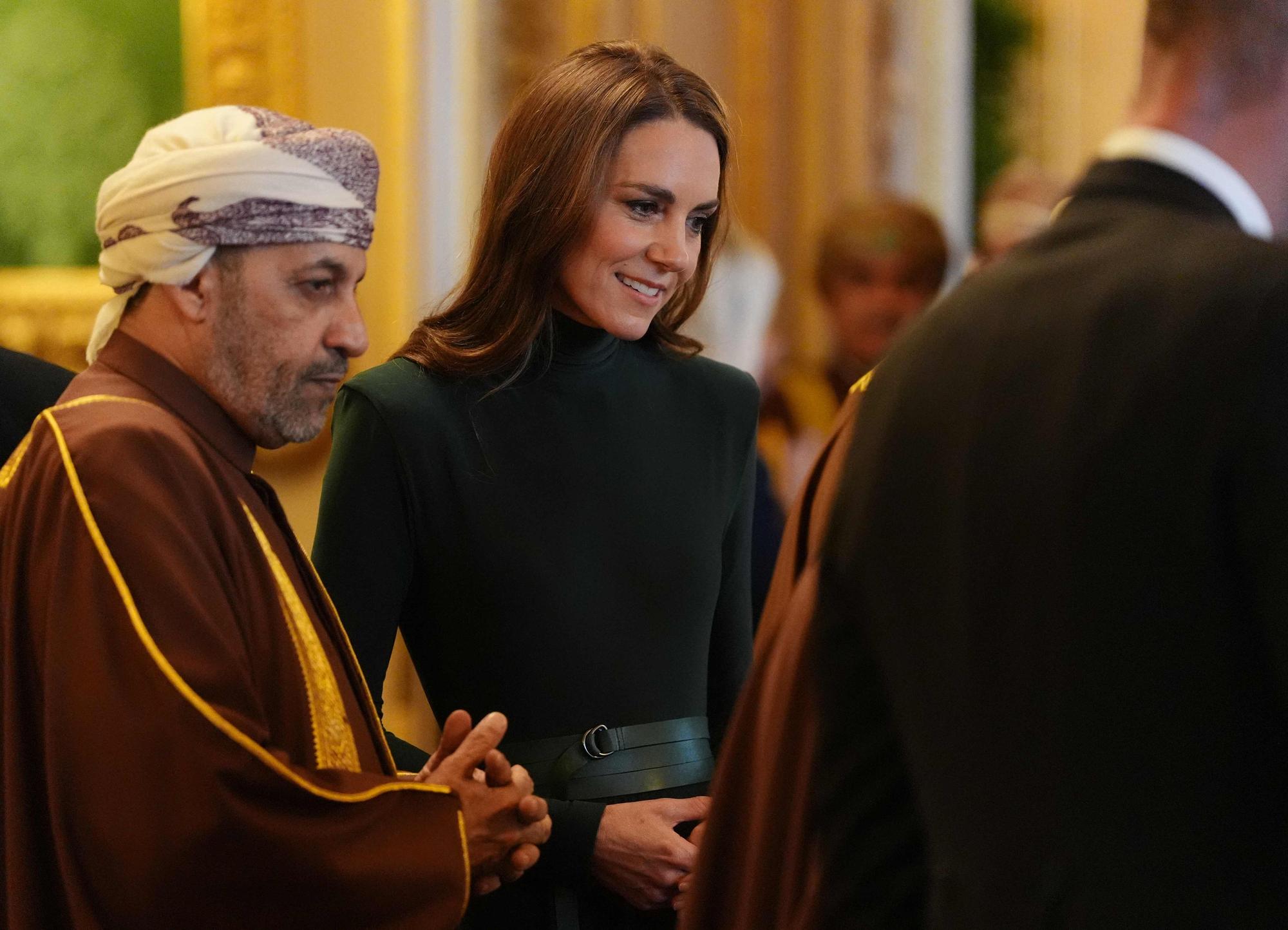 Prinzessin Kate empfing im Rahmen des Staatsbesuchs von Omans Sultan Haitham bin Tariq Al Said zu einem offiziellen Termin.