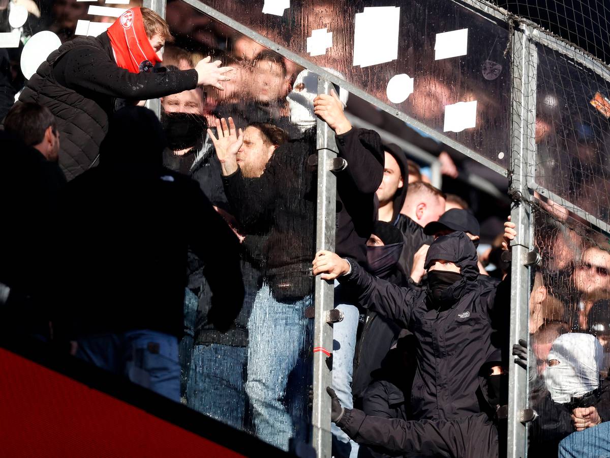 Fan-Schlägerei beim Spiel Köln gegen Gladbach.