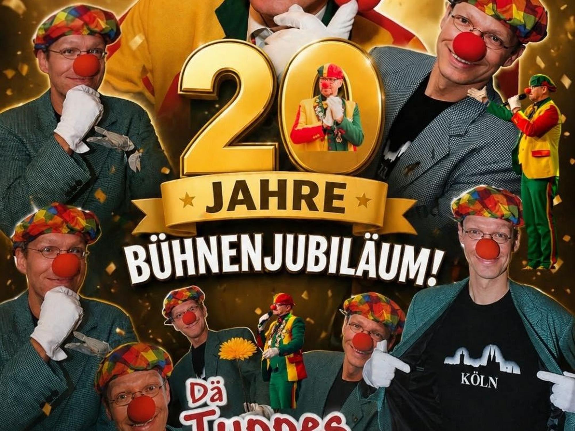 Collage von Jörg Runge als Dä Tuppes vum Land.
