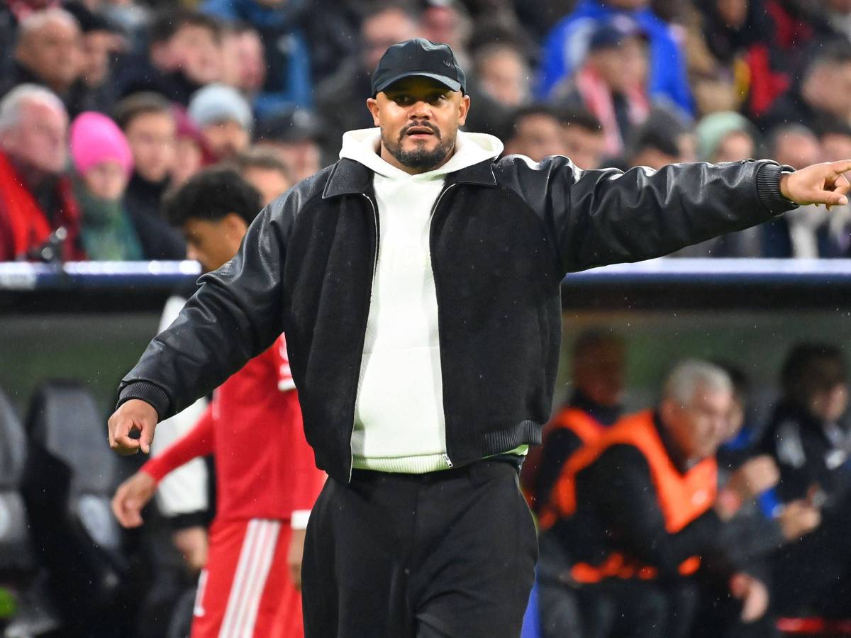 Anweisungen beim Bayern-Spiel von Vincent Kompany.