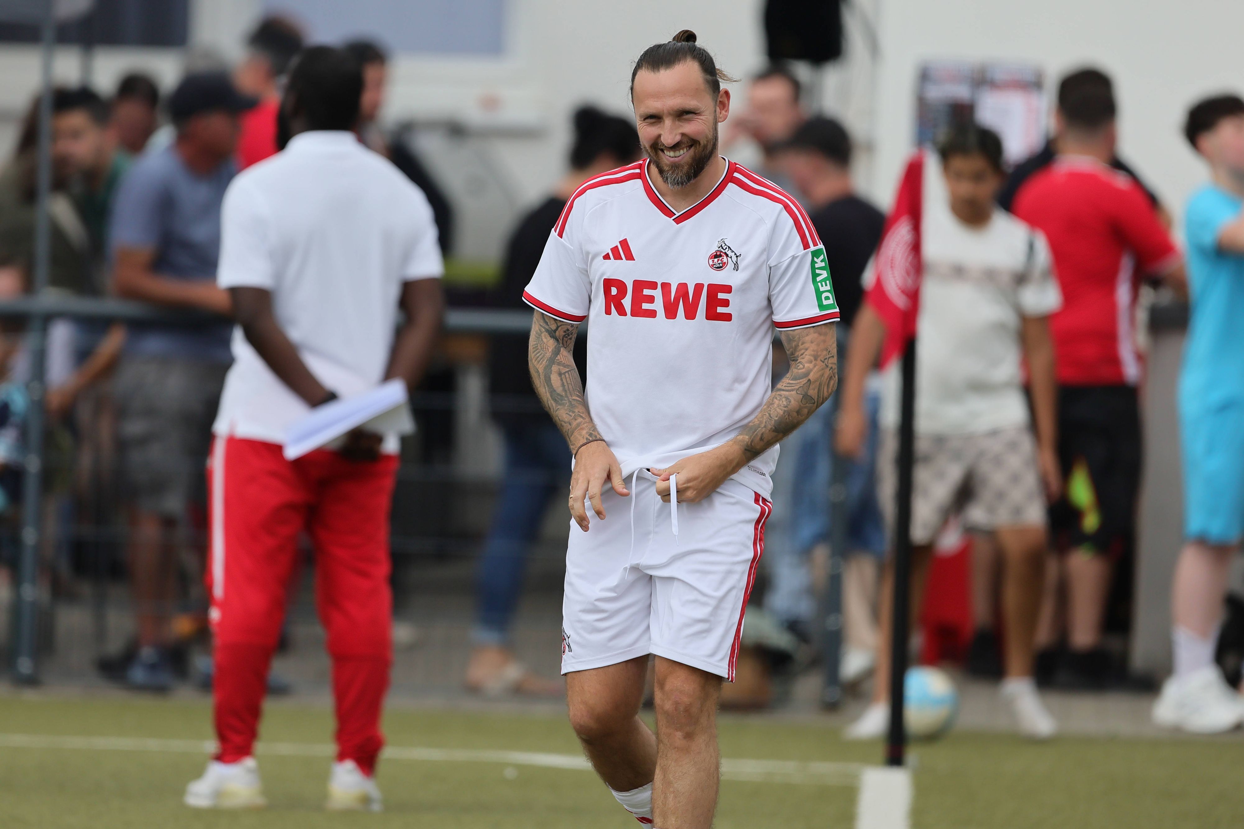 Marco Höger im Einsatz für die FC-Traditionsmannschaft.