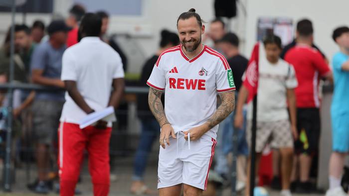 Marco Höger im Einsatz für die FC-Traditionsmannschaft.