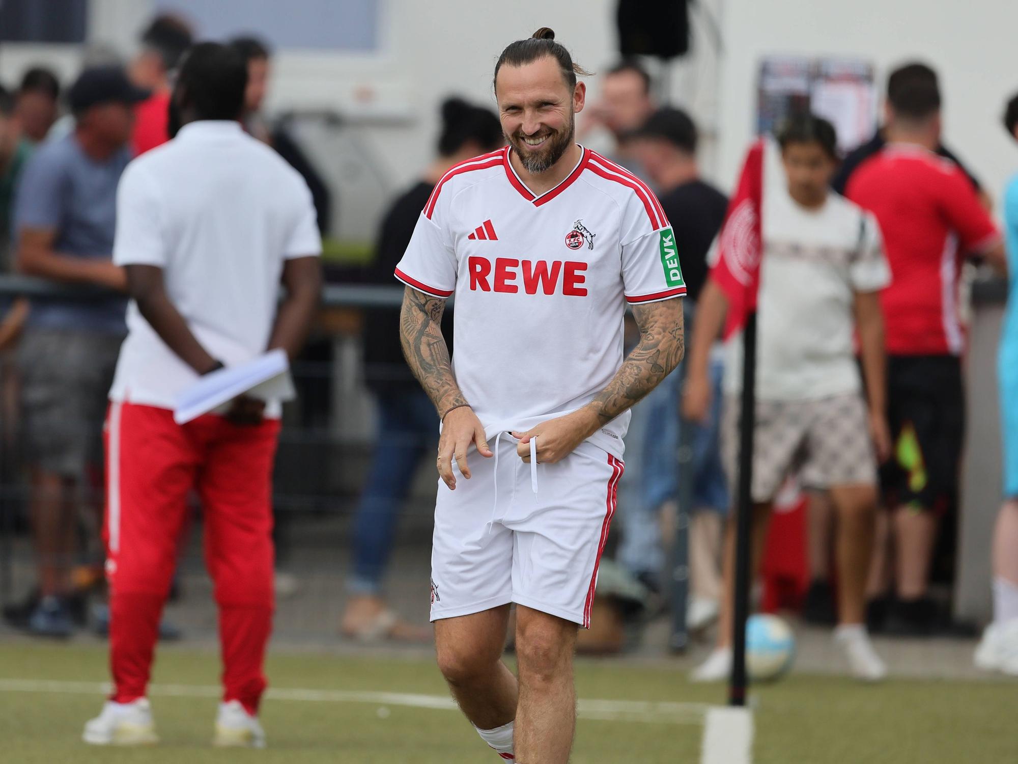 Marco Höger im Einsatz für die FC-Traditionsmannschaft.
