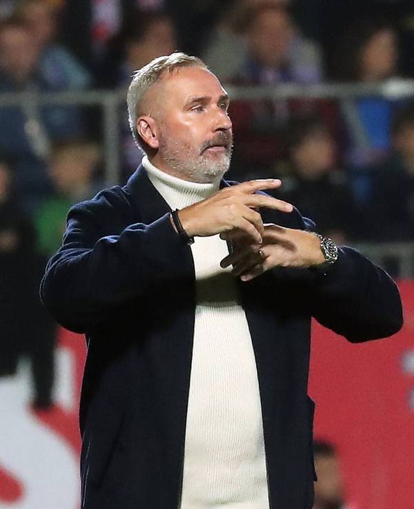 Holstein-Trainer Tim Walter gestikuliert.