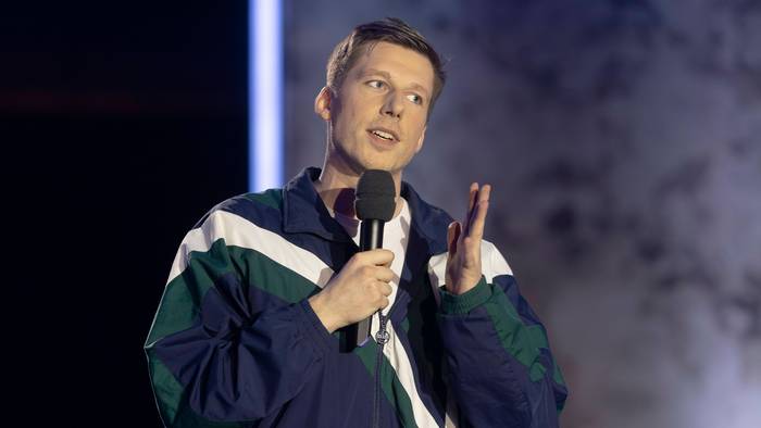 Comedian Björn von Morgenstern während seines Auftrittes in der MDR Fernseh-Aufzeichnung Olaf´s Klub Spezial in Dresden