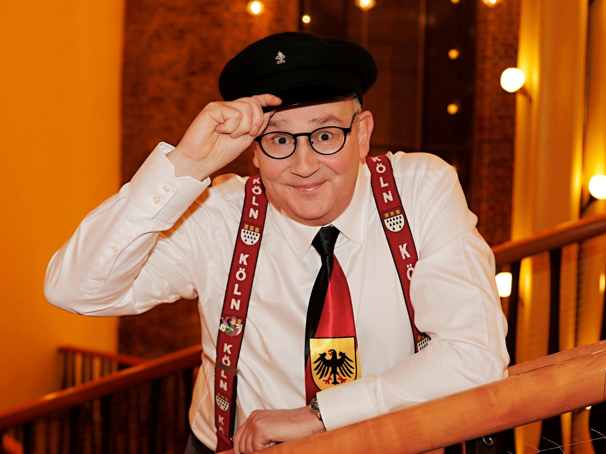 Jens Singer als „Dä Schofför des Kanzlers“.