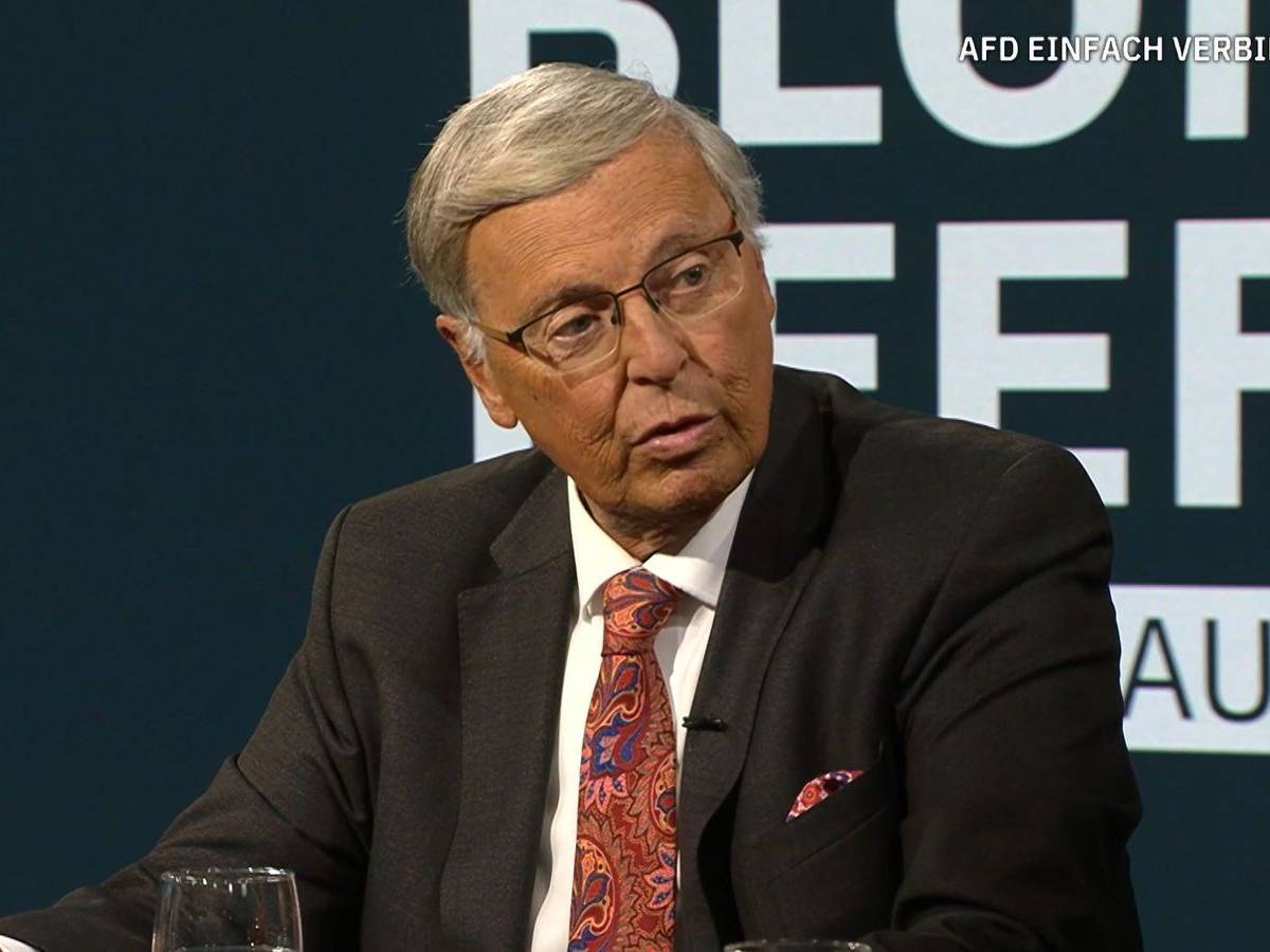 Wolfgang Bosbach hat sich im ntv-Talk „Blome & Pfeffer“ gegen ein AfD-Verbotsverfahren ausgesprochen. (Bild: RTL / ntv)