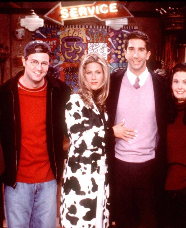Lisa Kudrow (von links), der 2023 verstorbene Matthew Perry, Jennifer Aniston, David Schwimmer, Courteney Cox Arquette und Matt Leblanc waren die Gesichter der Sitcom „Friends“. (Bild: Getty Images)