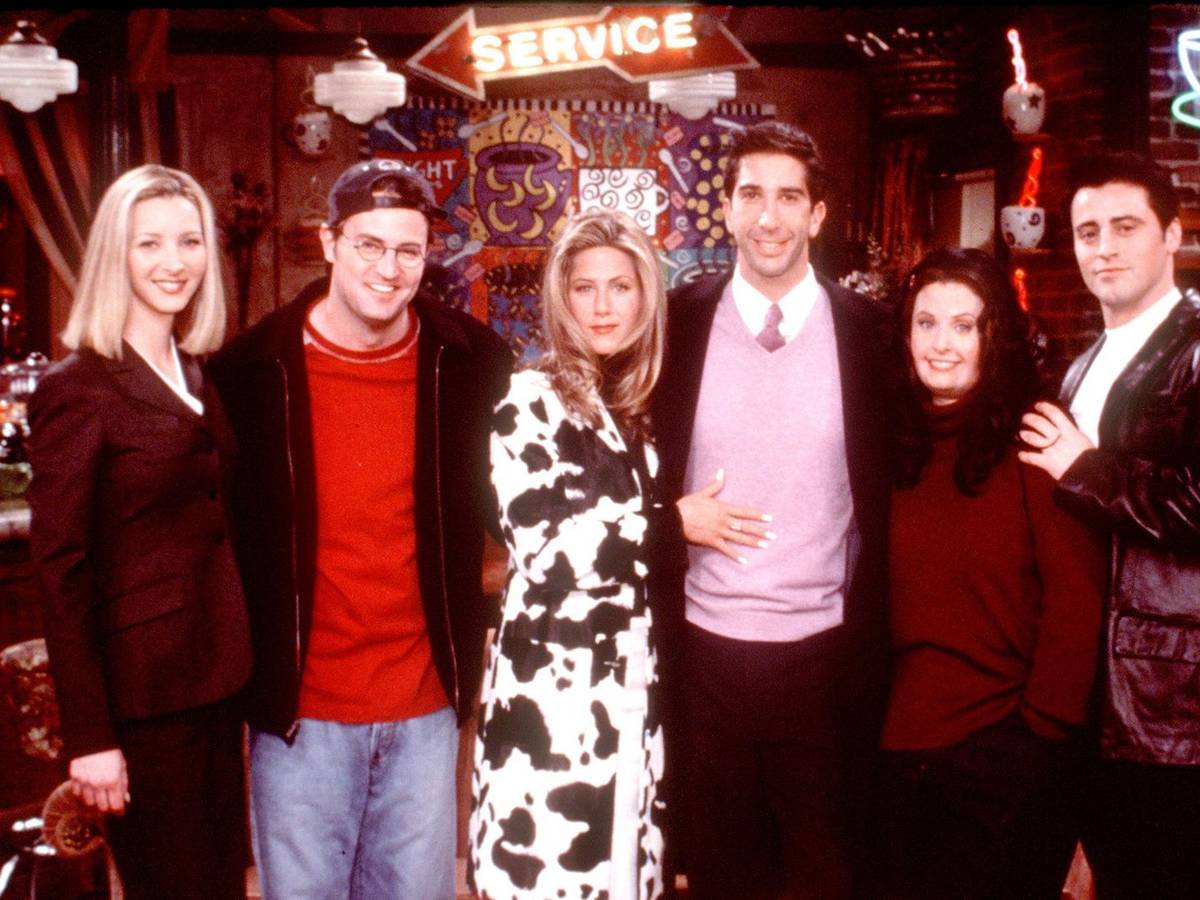 Lisa Kudrow (von links), der 2023 verstorbene Matthew Perry, Jennifer Aniston, David Schwimmer, Courteney Cox Arquette und Matt Leblanc waren die Gesichter der Sitcom „Friends“. (Bild: Getty Images)