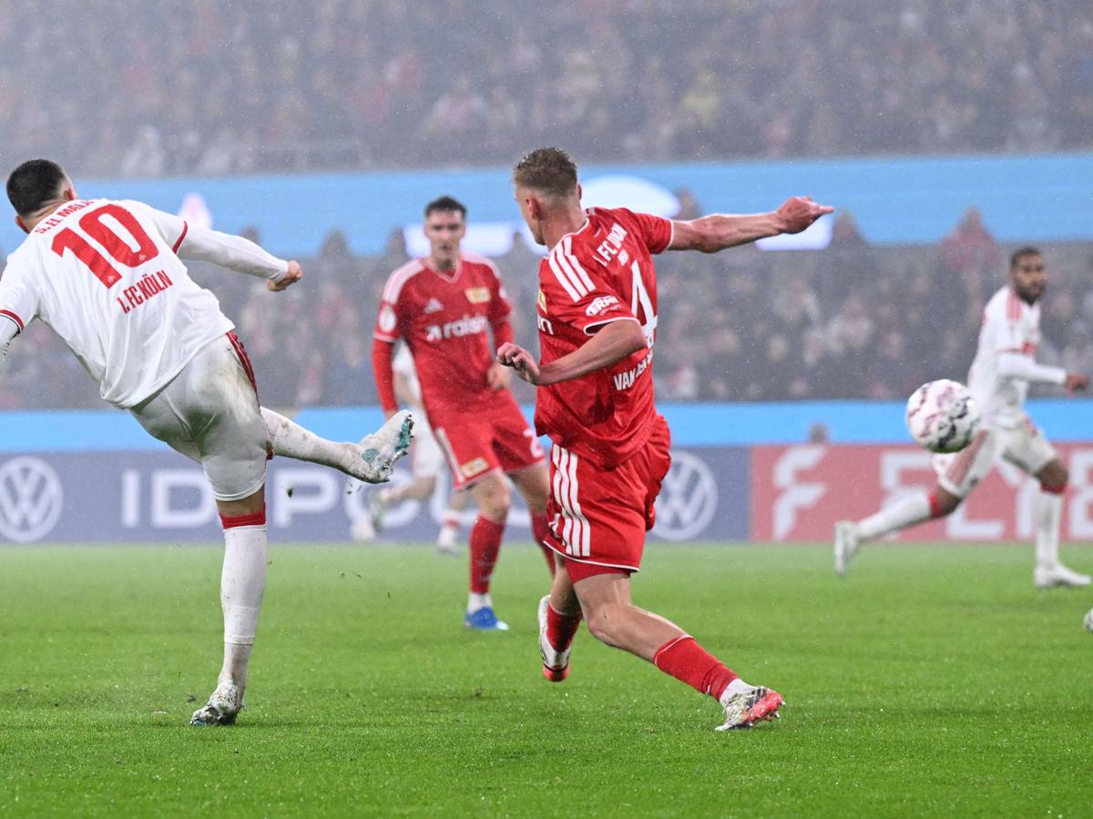 Said El Mala trifft mit links zum 3:0 gegen Union.