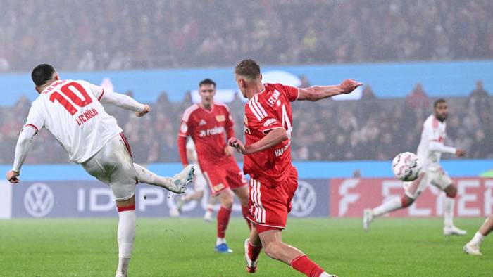 Said El Mala trifft mit links zum 3:0 gegen Union.