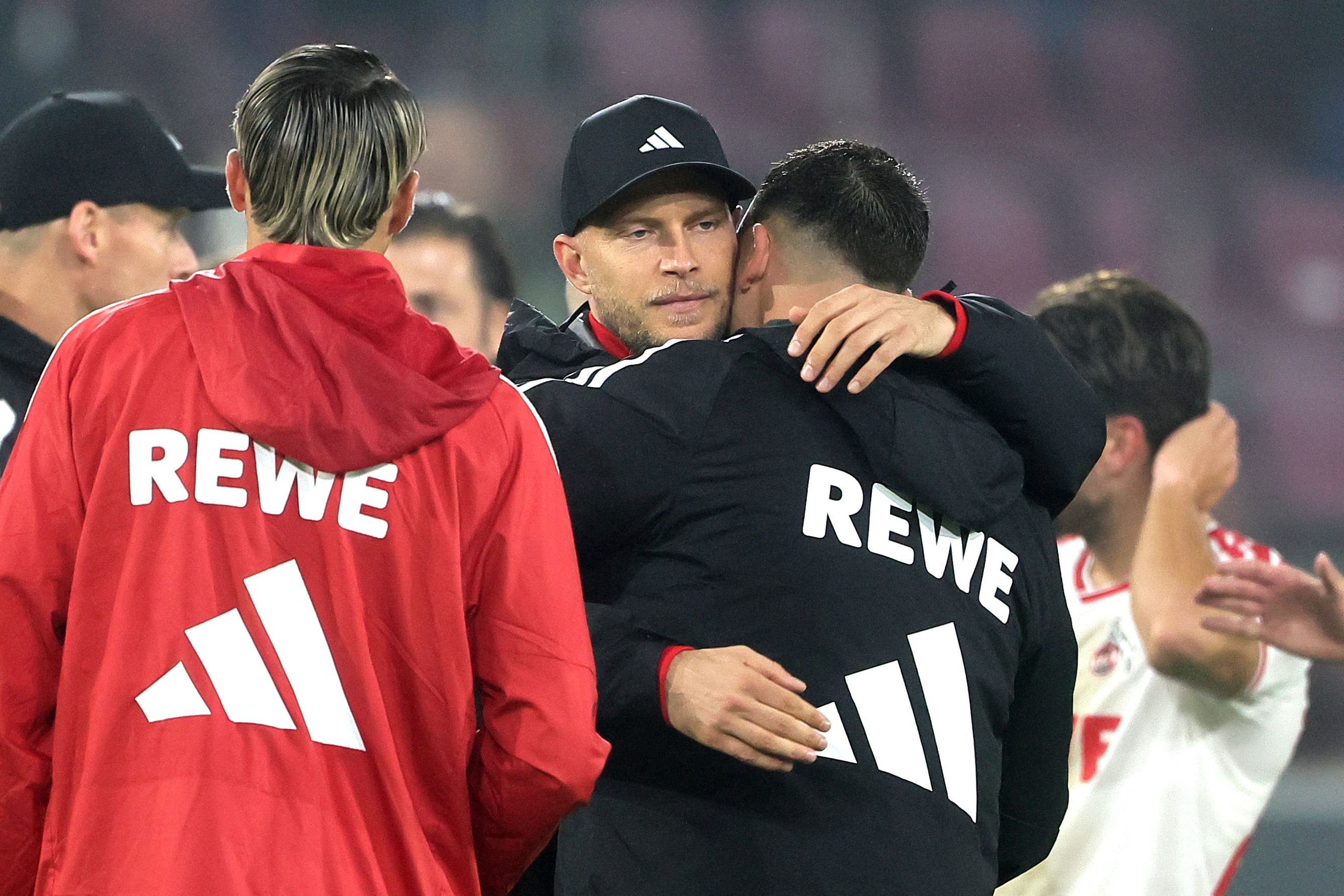 René Wagner und Said El Mala  feiern den Pokalsieg des 1. FC Köln).