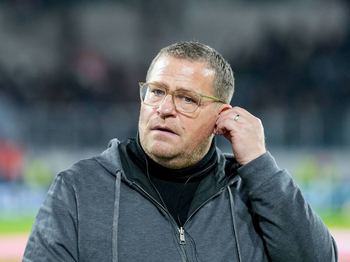 Max Eberl im Bundesliga-Spiel gegen den SC Freiburg.