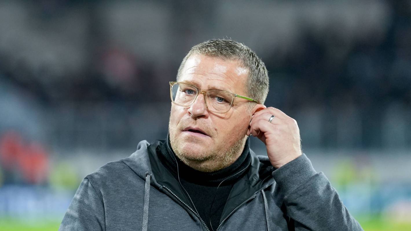 Max Eberl im Bundesliga-Spiel gegen den SC Freiburg.