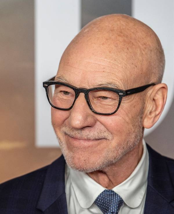 Patrick Stewart auf einer Veranstaltung.