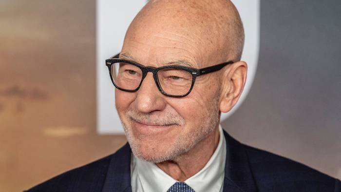 Patrick Stewart auf einer Veranstaltung.