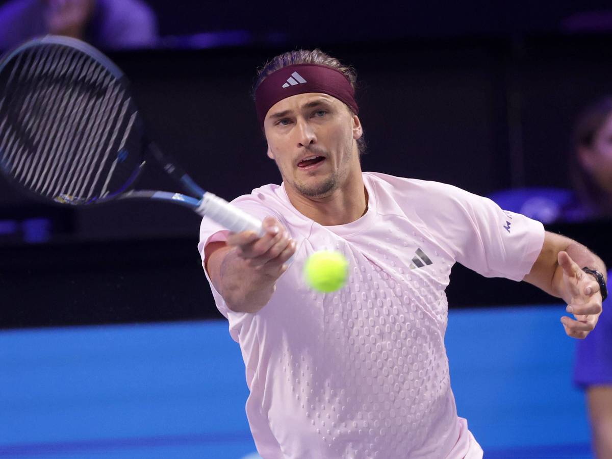 Alexander Zverev beim Schlag.