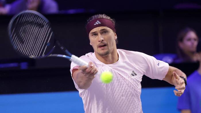 Alexander Zverev beim Schlag.