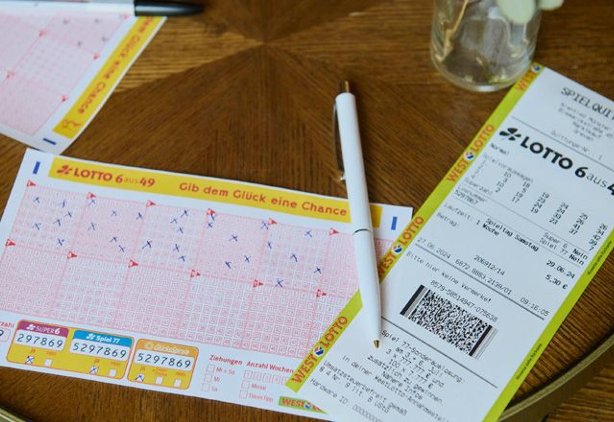 LOTTO 6aus49 Tippschein.