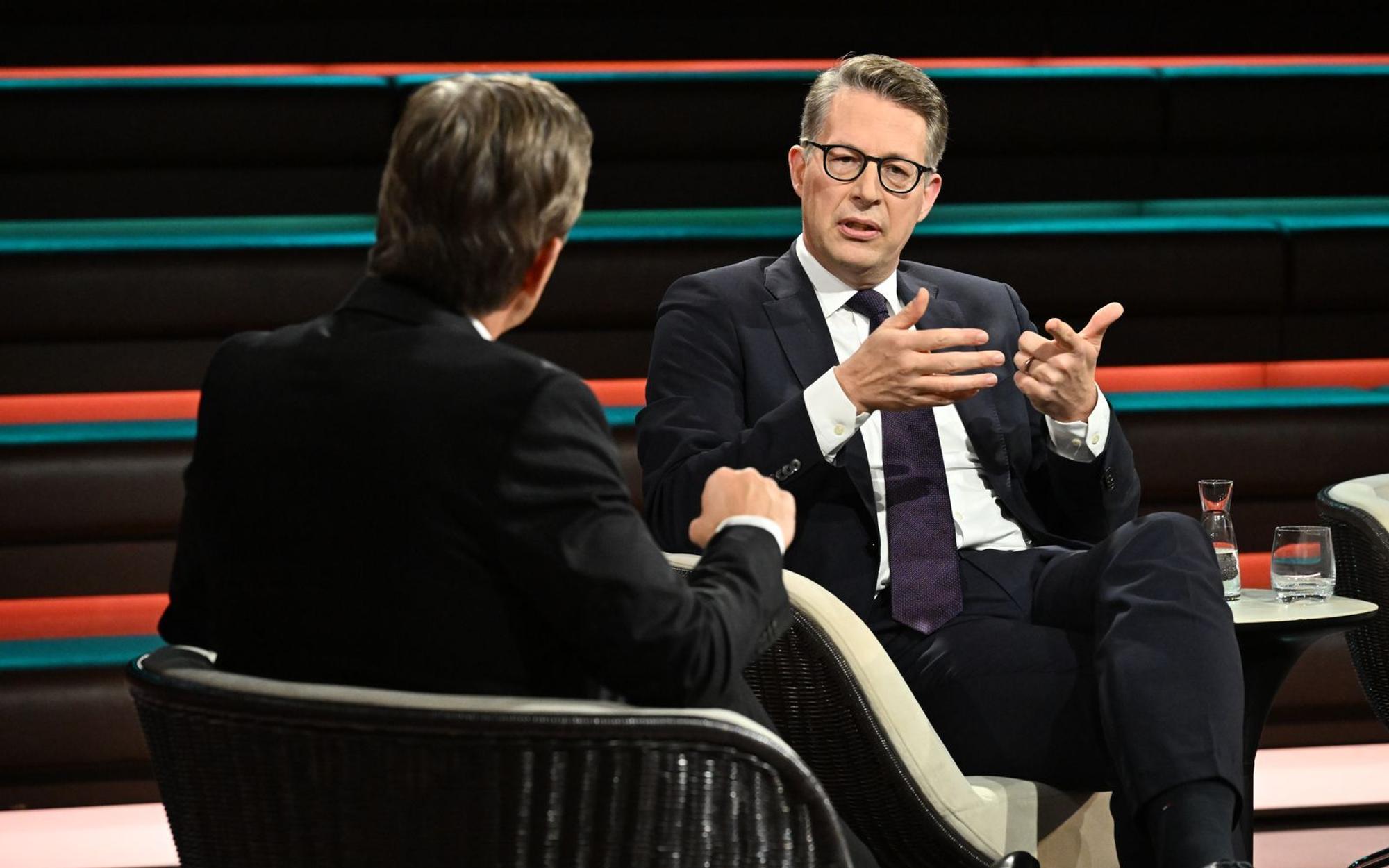 „Die Mitte ist ja insgesamt heute nicht mehr so attraktiv“, befand Markus Blume. (Bild: ZDF / Cornelia Lehmann)