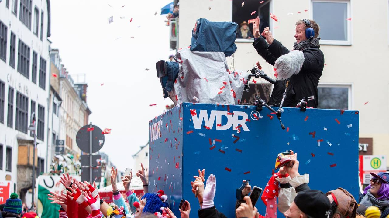 Rosenmontag in Köln mit dem WDR