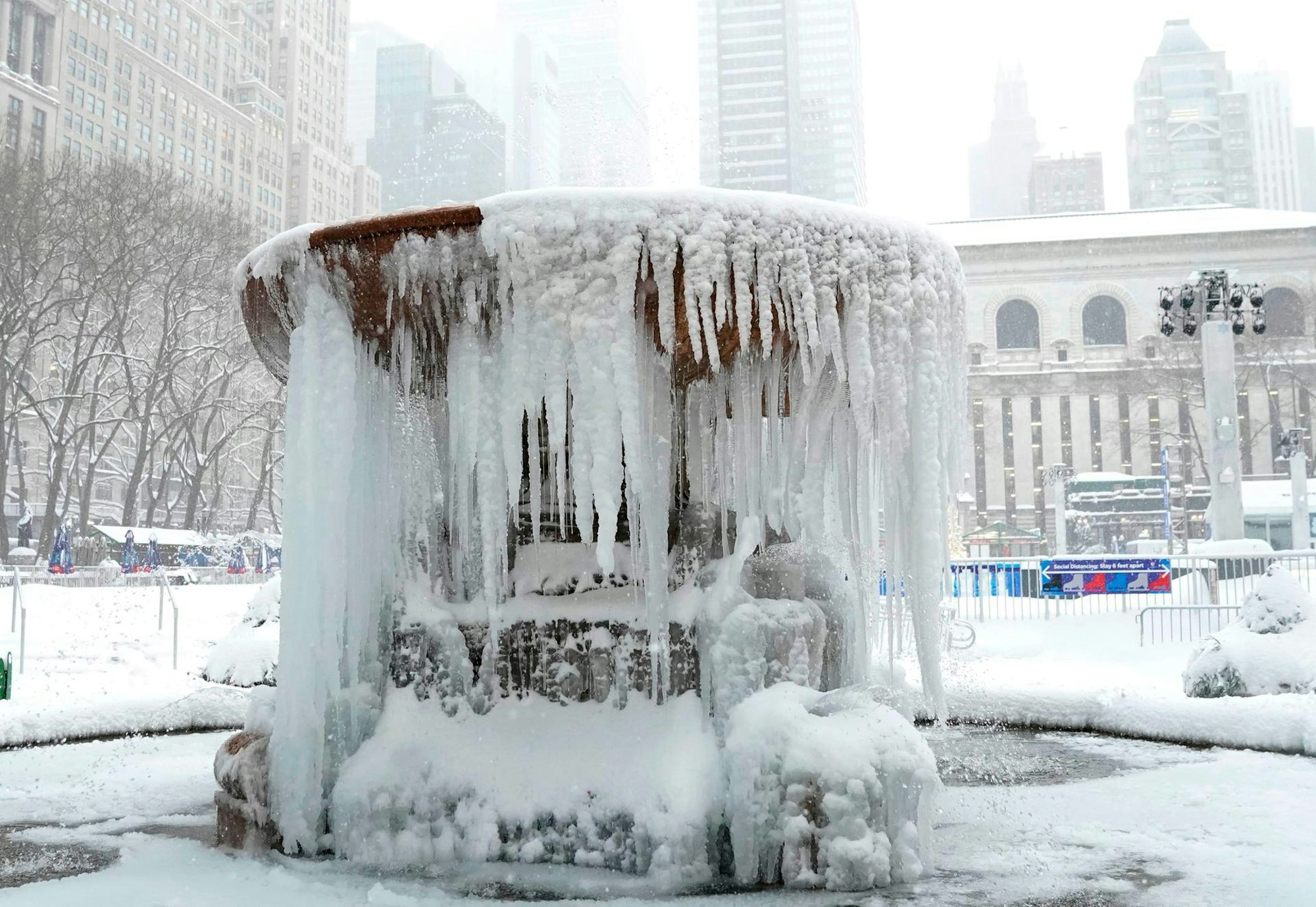 New York Eis-Brunnen