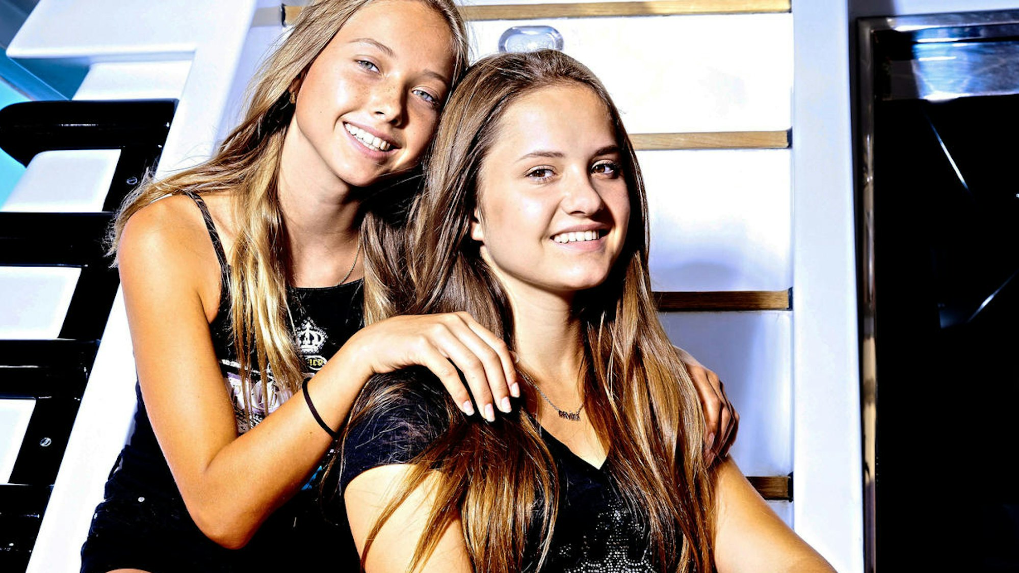 Die Geissens-Töchter Davina und Shania Geiss.