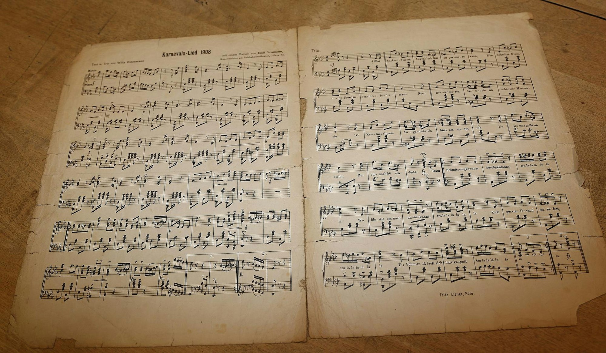 Willi Ostermann Partitur 170602